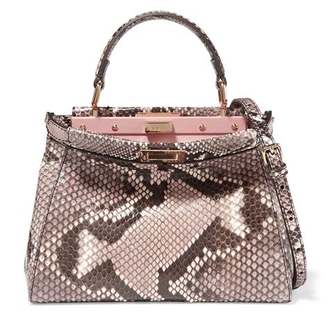 fendi peekaboo pink python|fendi peekaboo leather bag.